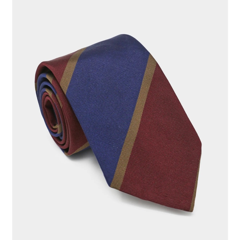 Todd Snyder Italian Repp Stripe Tie in Navy